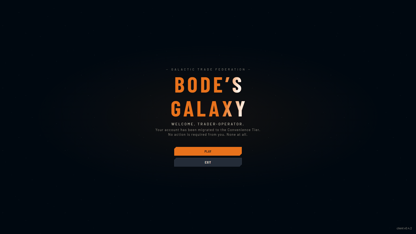 Bode’s Galaxy title screen
